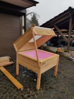 Thermohochbeet 1x1x0,30 hoch mit Fruehbeetaufsatz